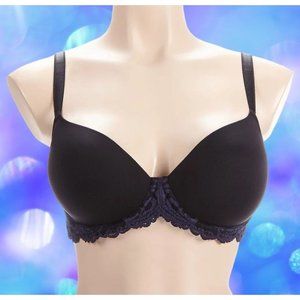 Wacoal Instant Icon Underwire T-Shirt Bra 853322 Black Eclipse 40C NWT